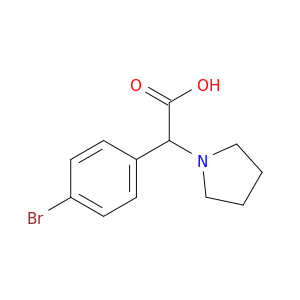 2-(4-Bromophenyl)-2-(pyrrolidin-1-yl)acetic Acid