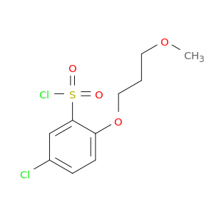 5-chloro-2-(3-methoxypropoxy)benzene-1-sulfonyl chloride