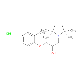 1-(2-methylphenoxy)-3-(2,2,5,5-tetramethyl-2,5-dihydro-1h-pyrrol-1-yl)propan-2-ol hydrochloride(1:1)