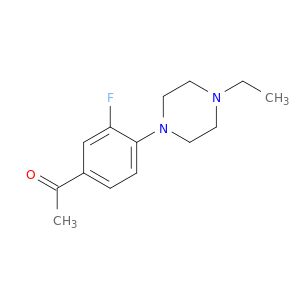1-[4-(4-Ethylpiperazin-1-yl)-3-fluorophenyl]ethan-1-one