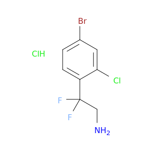2-(4-Bromo-2-chlorophenyl)-2,2-difluoroethan-1-amine hydrochloride