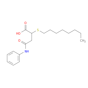 Butanoic acid, 2-(octylthio)-4-oxo-4-(phenylamino)-