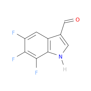 5,6,7-三氟-1H-吲哚-3-羧甲醛