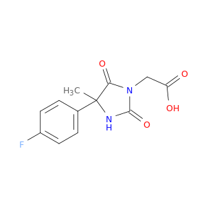 2-[4-(4-Fluorophenyl)-4-methyl-2,5-dioxoimidazolidin-1-yl]acetic Acid