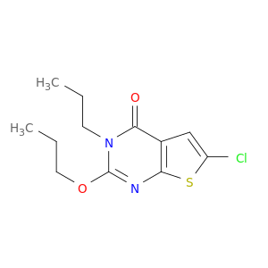 Thieno[2,3-d]pyrimidin-4(3H)-one, 6-chloro-2-propoxy-3-propyl-