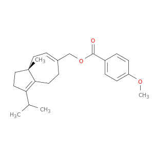 Benzoic acid,4-methoxy-,[2,3,3a,4,7,8-hexahydro-3a-methyl-1-(1-methylethyl)-6-azulenyl]methyl ester,(R)- (9CI)