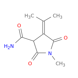 1-methyl-2,5-dioxo-4-(propan-2-ylidene)pyrrolidine-3-carboxamide