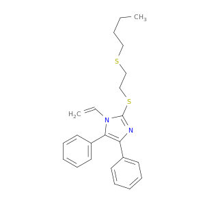 1H-Imidazole, 2-[[2-(butylthio)ethyl]thio]-1-ethenyl-4,5-diphenyl-