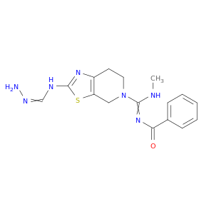 Benzamide, N-((2-((aminoiminomethyl)amino)-6,7-dihydrothiazolo(5,4-c)pyridin-5(4H)-yl)(methylamino)methylene)-