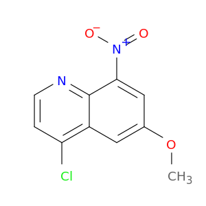 Quinoline, 4-chloro-6-methoxy-8-nitro-