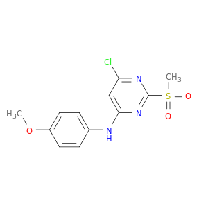 4-Pyrimidinamine, 6-chloro-N-(4-methoxyphenyl)-2-(methylsulfonyl)-