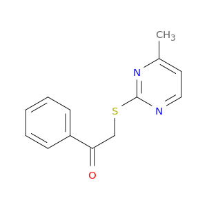 2-[(4-methylpyrimidin-2-yl)sulfanyl]-1-phenylethanone