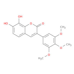 2H-1-Benzopyran-2-one, 7,8-dihydroxy-3-(3,4,5-trimethoxyphenyl)-
