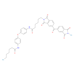 Poly[(1,3-dihydro-1,3-dioxo-2H-isoindole-2,5-diyl)carbonyl(1,3-dihydro-1,3-dioxo-2H-isoindole-5,2-diyl)(6-oxo-1,6-hexanediyl)imino-1,4-phenyleneoxy-1,4-phenyleneimino(1-oxo-1,6-hexanediyl)](9CI)