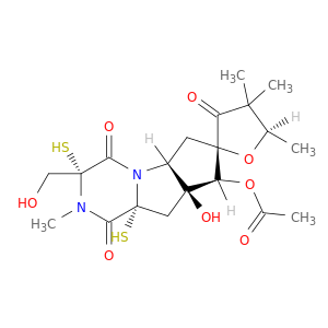 (3r,5'r,5ar,7s,8s,8as,9ar)-8a-hydroxy-3-(hydroxymethyl)-2,4',4',5'-tetramethyl-1,3',4-trioxo-3,9a-disulfanyldodecahydro-3'h-spiro[cyclopenta[4,5]pyrrolo[1,2-a]pyrazine-7,2'-furan]-8-yl acetate