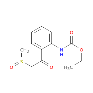 Carbamic acid, [2-[(methylsulfinyl)acetyl]phenyl]-, ethyl ester