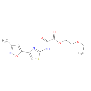 Acetic acid,2-[[4-(3-methyl-5-isoxazolyl)-2-thiazolyl]amino]-2-oxo-, 2-ethoxyethyl ester