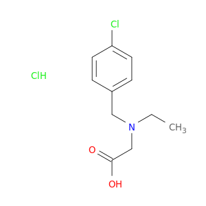 2-{[(4-chlorophenyl)methyl](ethyl)amino}acetic acid hydrochloride