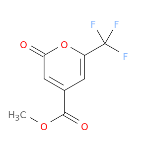 2H-Pyran-4-carboxylic acid, 2-oxo-6-(trifluoromethyl)-, methyl ester