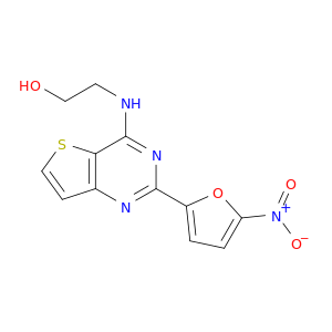 2-{[2-(5-nitrofuran-2-yl)thieno[3,2-d]pyrimidin-4-yl]amino}ethanol