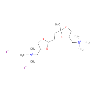 (2-METHYL-2-(2-(4-(TRIMETHYLAMMONIOMETHYL)2-DIOXOLANYL)ETHYL)-4-DIOXOLANYLMETHYL)TRIMETHYLAMMONIUM DIIODIDE