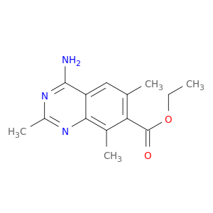 7-Quinazolinecarboxylic acid, 4-amino-2,6,8-trimethyl-, ethyl ester