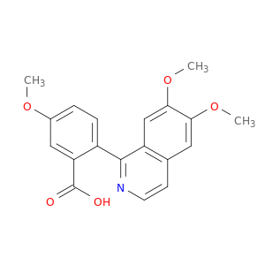 Benzoic acid, 2-(6,7-dimethoxy-1-isoquinolinyl)-5-methoxy-