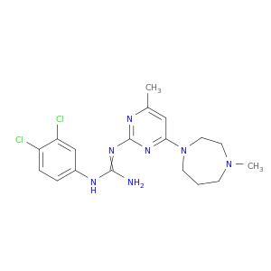 1-(3,4-dichlorophenyl)-2-[4-methyl-6-(4-methyl-1,4-diazepan-1-yl)pyrimidin-2-yl]guanidine