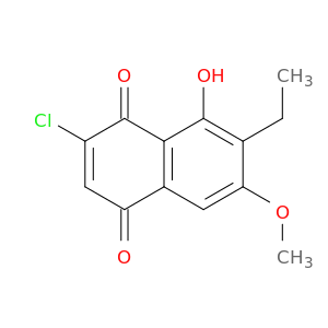 1,4-Naphthalenedione, 2-chloro-7-ethyl-8-hydroxy-6-methoxy-