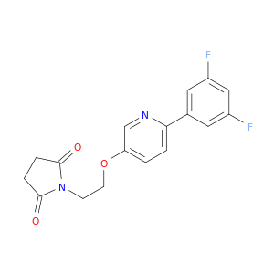 2,5-Pyrrolidinedione, 1-[2-[[6-(3,5-difluorophenyl)-3-pyridinyl]oxy]ethyl]-
