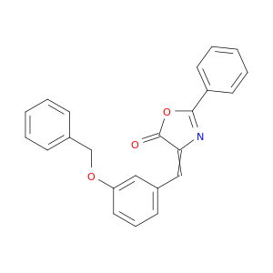 5(4H)-Oxazolone, 2-phenyl-4-[[3-(phenylmethoxy)phenyl]methylene]-