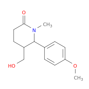 5-(hydroxymethyl)-6-(4-methoxyphenyl)-1-methylpiperidin-2-one