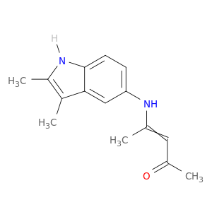 3-Penten-2-one, 4-[(2,3-dimethyl-1H-indol-5-yl)amino]-