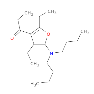 1-Propanone, 1-[5-(dibutylamino)-2,4-diethyl-4,5-dihydro-3-furanyl]-