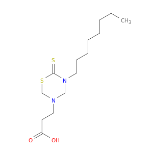 2H-1,3,5-Thiadiazine-3(4H)-propanoic acid, dihydro-5-octyl-6-thioxo-