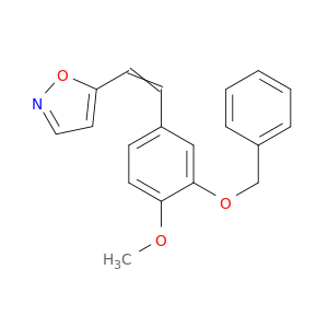 Isoxazole, 5-[2-[4-methoxy-3-(phenylmethoxy)phenyl]ethenyl]-