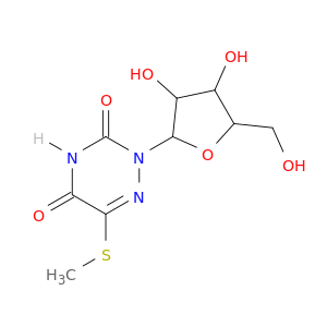 2-[3,4-dihydroxy-5-(hydroxymethyl)oxolan-2-yl]-6-methylsulfanyl-1,2,4-triazine-3,5-dione