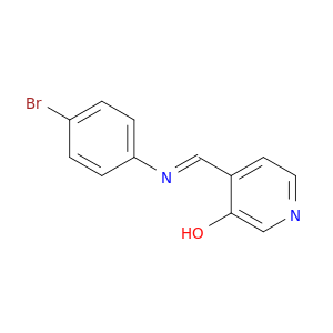 3-Pyridinol, 4-[(E)-[(4-bromophenyl)imino]methyl]-