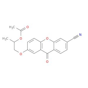 9H-Xanthene-3-carbonitrile, 7-[2-(acetyloxy)propoxy]-9-oxo-