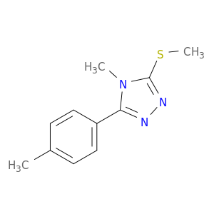 4H-1,2,4-Triazole,4-methyl-3-(4-methylphenyl)-5-(methylthio)-