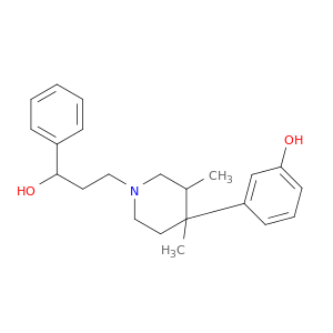 1-Piperidinepropanol, 4-(3-hydroxyphenyl)-3,4-dimethyl-alpha-phenyl-