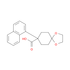 1,4-Dioxaspiro[4.5]decane-8-carboxylic acid, 8-(1-naphthalenyl)-