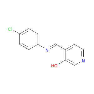 3-Pyridinol, 4-[(E)-[(4-chlorophenyl)imino]methyl]-