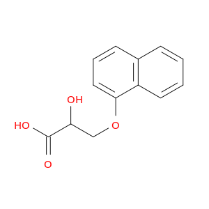 Propanoic acid, 2-hydroxy-3-(naphthalenyloxy)-