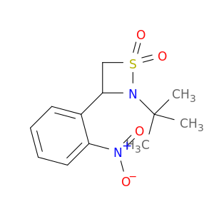 1,2-Thiazetidine, 2-(1,1-dimethylethyl)-3-(2-nitrophenyl)-, 1,1-dioxide