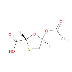 反-5-乙酰氧基-1,3-噁噻戊环-2-羧酸