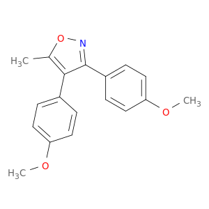 Isoxazole, 3,4-bis(4-methoxyphenyl)-5-methyl-