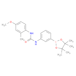 1-(4-Methoxy-2-methylphenyl)-3-[3-(tetramethyl-1,3,2-dioxaborolan-2-yl)phenyl]urea