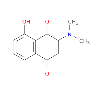 1,4-Naphthalenedione, 2-(dimethylamino)-8-hydroxy-