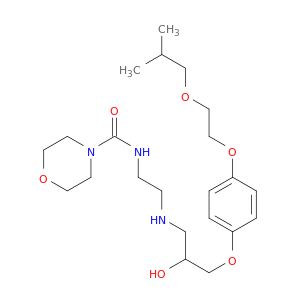 4-Morpholinecarboxamide,N-[2-[[2-hydroxy-3-[4-[2-(2-methylpropoxy)ethoxy]phenoxy]propyl]amino]ethyl]-